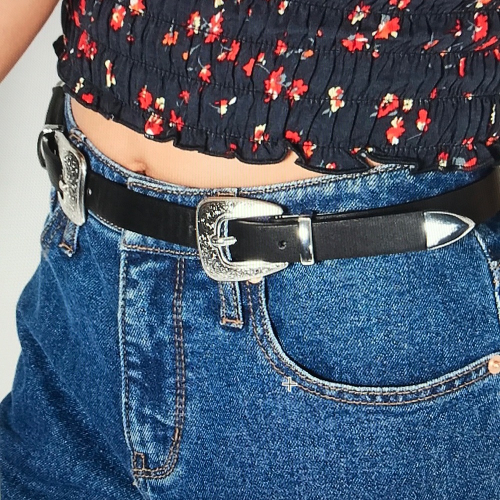 Double buckle belt wild fable